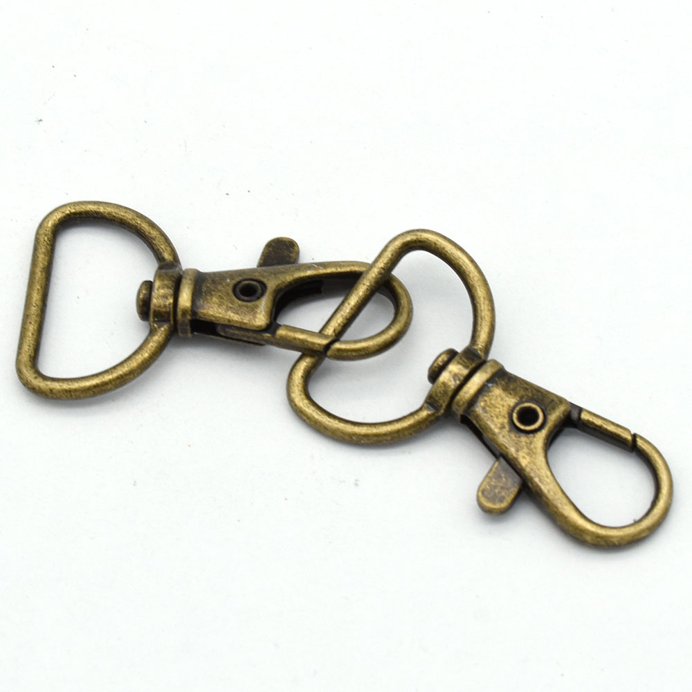 Oumefar Lot De 10 Mousquetons Pivotants Avec Anneaux En D