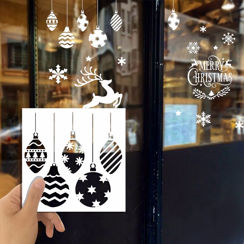 Plantillas de capas para álbum de recortes, plantilla decorativa para colorear, Feliz Navidad, copo de nieve, bricolaje, 8 unids/set por Set
