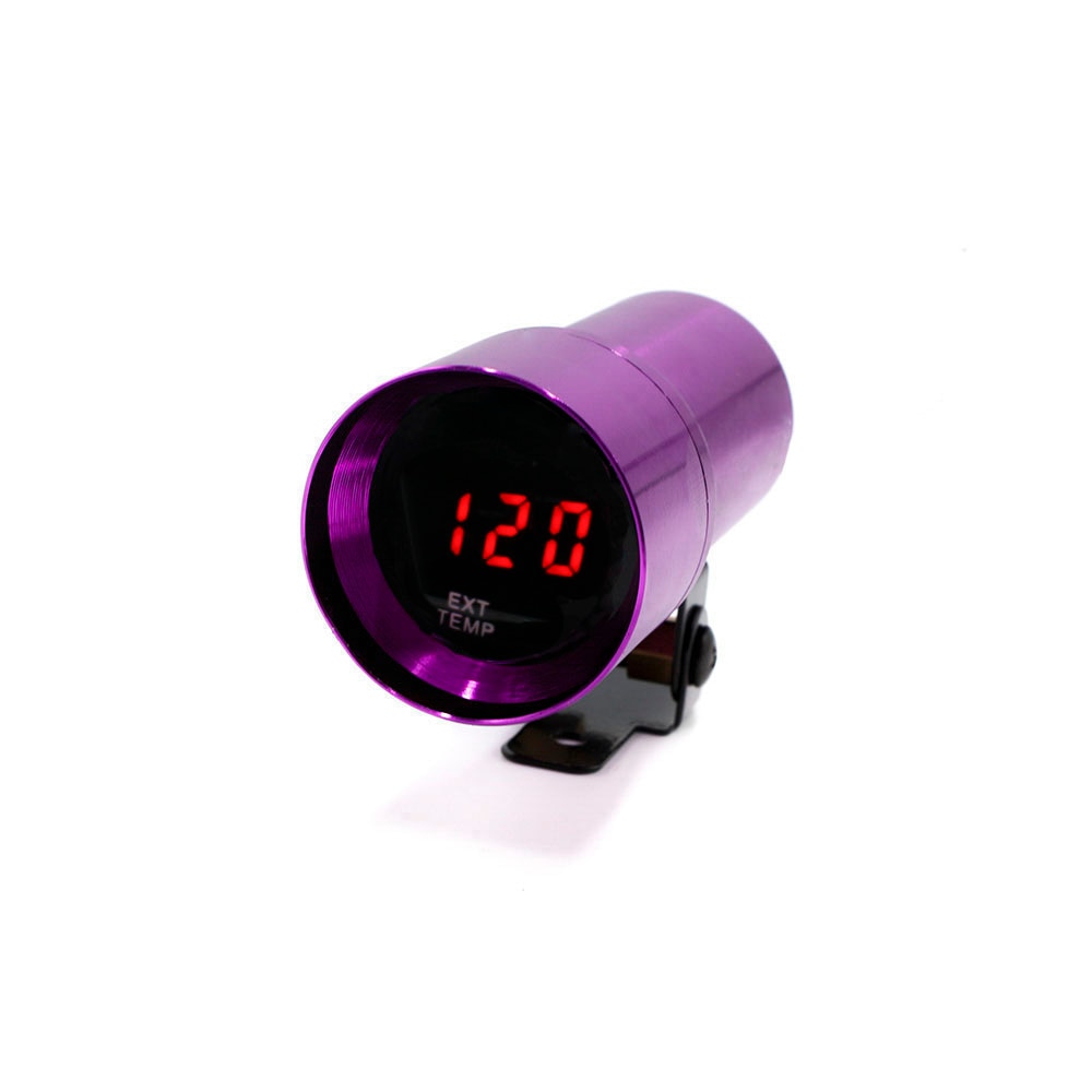 YOMI 37MM Digital Smoked Lens Exhaust Gas Temperature EGT/EXT temp Gauge car meter purple