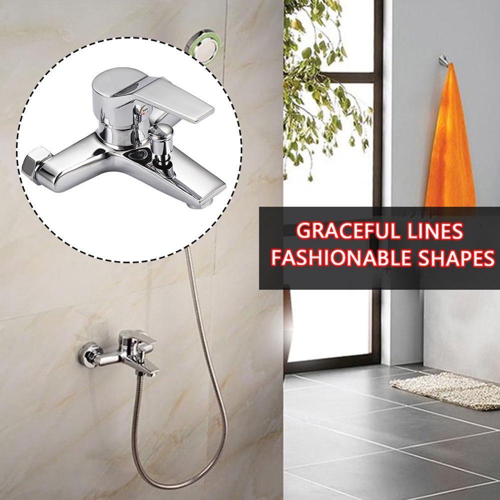 Wall Mounted Bathtub Faucet Waterfall Bath Faucet Brass Chrome Mixer Shower Water and Bath Mixer Cold Finish
