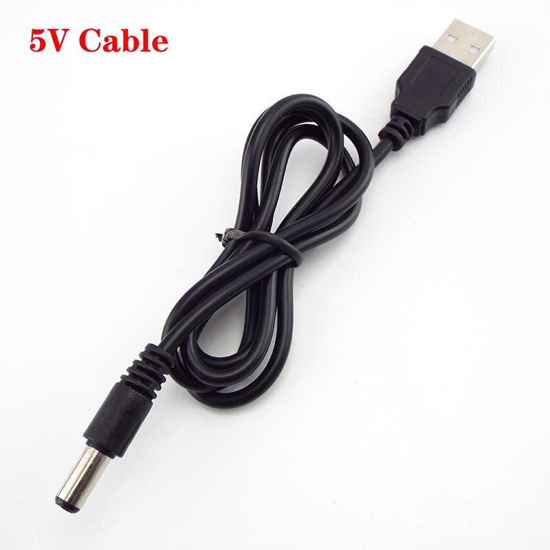 5v 9v 12v skriv en usb power boost line dc step up modul usb converter adapter kabel 5.5mm*2.1mm stik jack strømkabel stik: 5v kabel