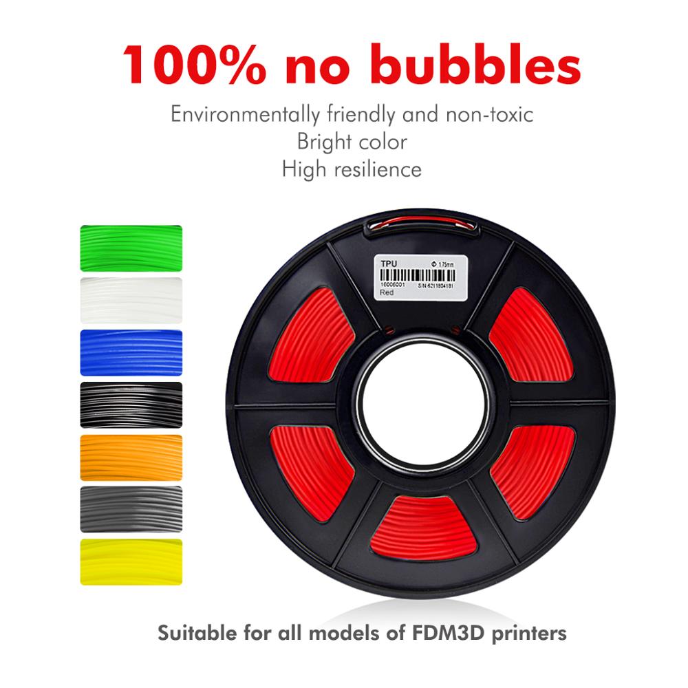 Enotepad 1.75mm TPU Filament Flexible 0.5KG Soft 3D Printing material Filament flex 1.75mm 3D Printer Modeling