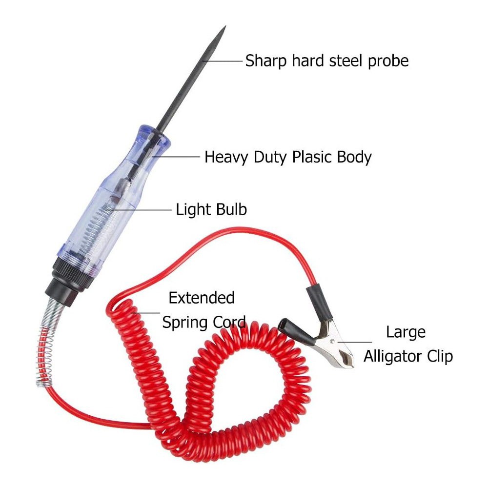 diagnostizieren Prüfung Werkzeuge Auto Schaltkreis-Tester Auto Automobil Licht Sonde Stift DC 6V 12V 24V Prüfung Automobil motorrad Zubehör ﻿