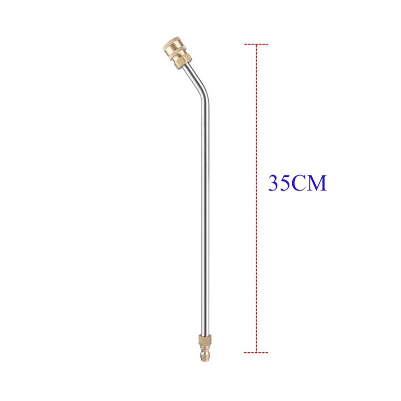 High Pressure Washer Gutter Cleaner Attachment For Lance/Wand 1/4" Quick Connect,for Lavor for Nilfisk for Bosch car accessories: Silver