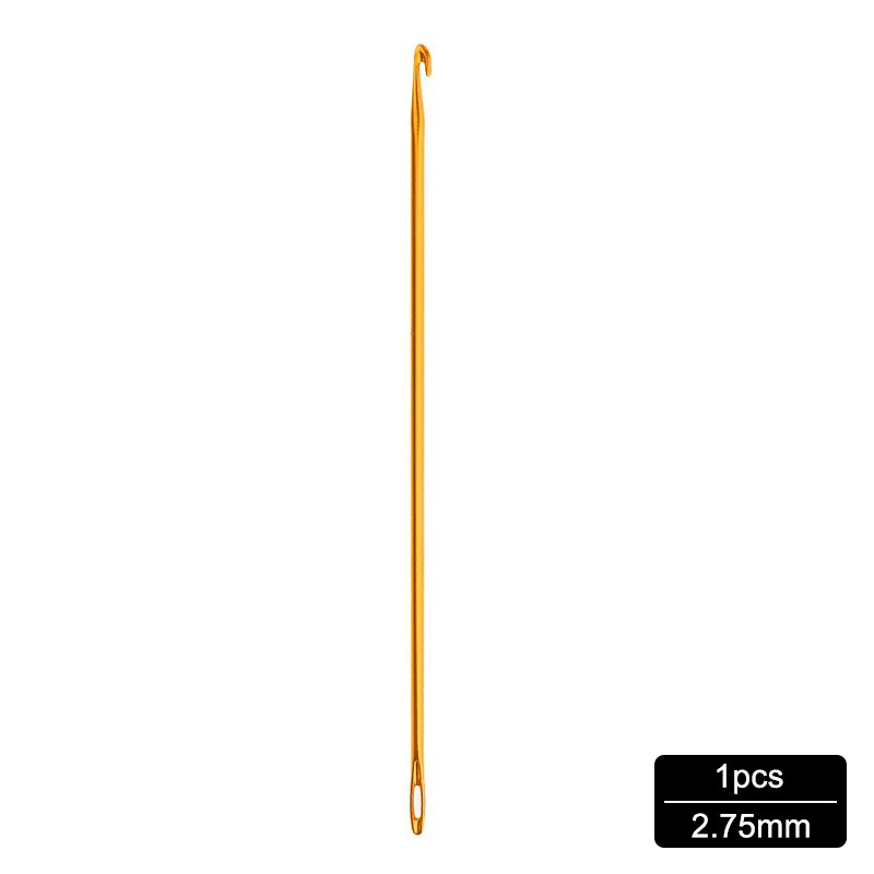 Miusie 3 stk 2.75mm 4.0mm 6.0mm afghansk tunisisk aluminium heklenål vev strikkeverktøy med ødu strikking sy nål håndverk garn: 2.75mm