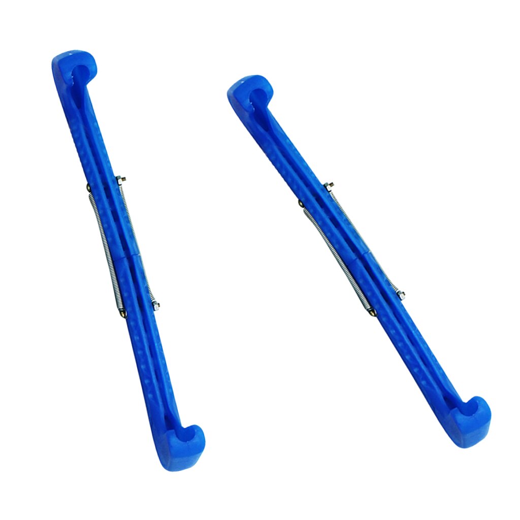 Figuras de patinaje sobre hielo para niños y adultos, accesorios de patines duros, universales: Blue