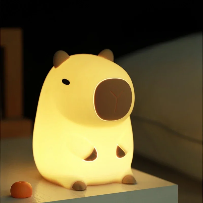 Veilleuse en plastique dauphin mignon, cochon d'inde, batterie, de décoration de bureau, papeterie , 2025: MULTI