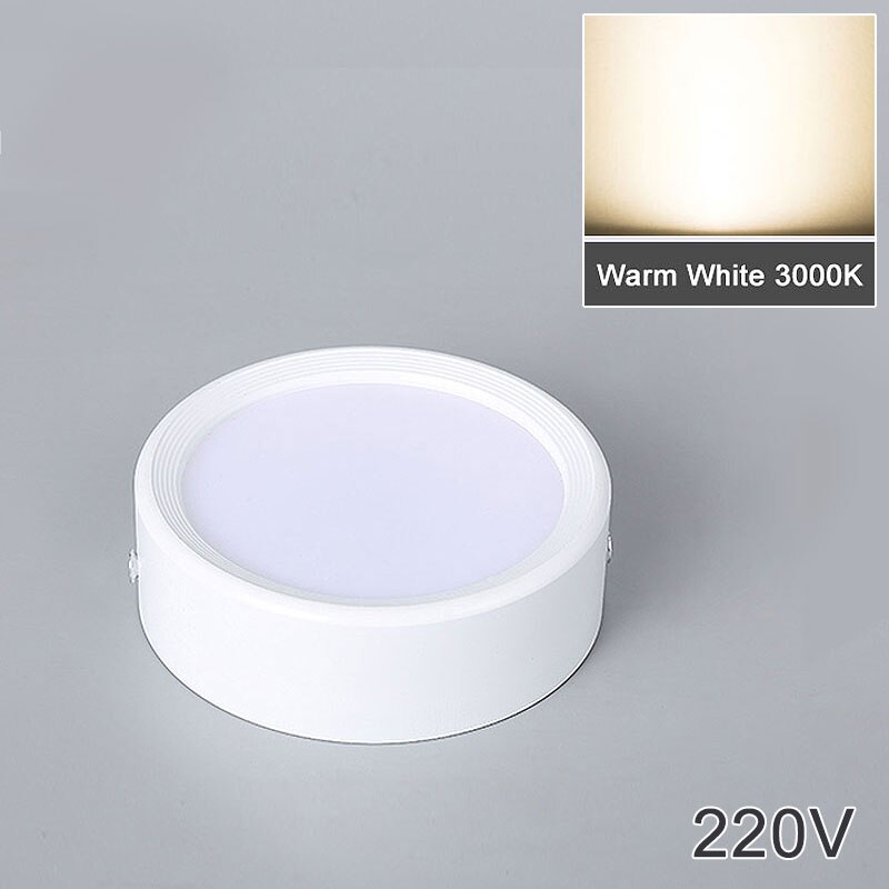 Opbouw 12W 9W 7W 15W Led Downlight Plafond Lampen Ultradunne Driverless Led Spot Lights 220V Plafond Armaturen Verlichting