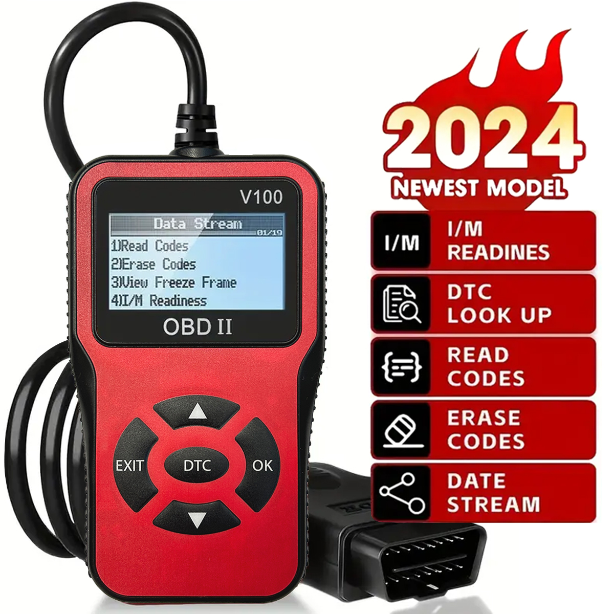 Automotive OBD2 Diagnose Scanner Code Reader Engine Fault Code Reader Scanner Kan Scan Tool Diagnose Voor Alle OBD II Protocol Auto