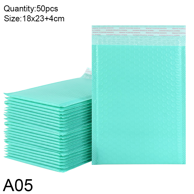 50pcs Bubble Mailers Padded Envelopes Bags Blue Purple Self-Seal Packaging Business Supplies Bubble Padding Bags: Light Grey