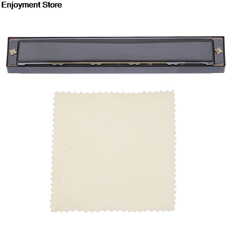 24 Hole Harmonica C Key Metal Harmonica Instrument For Beginners 4 Color