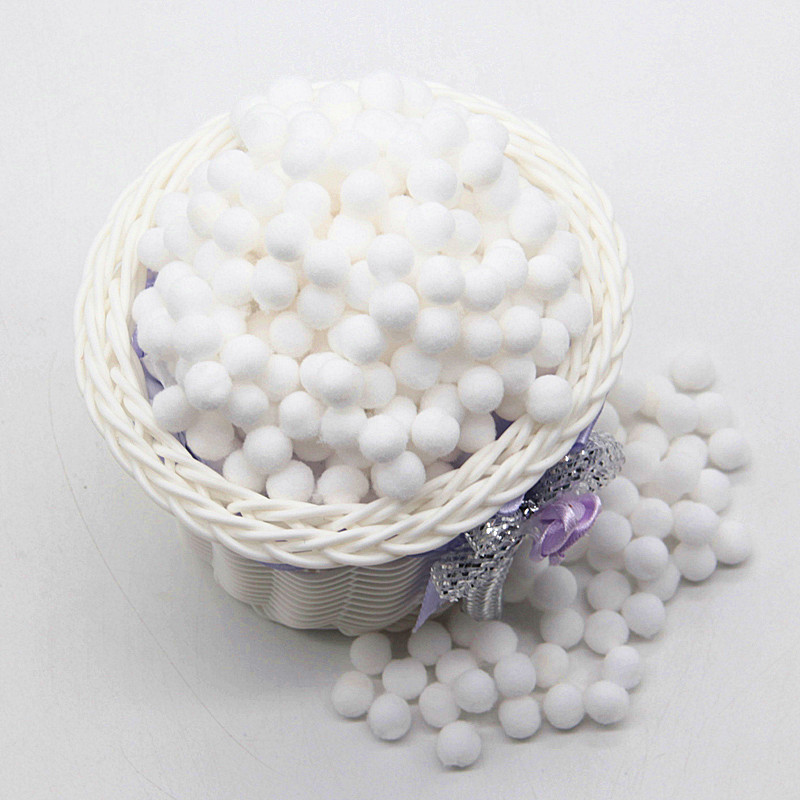 Hvid pompon 8mm 10mm 15mm 20mm 30mm 40mm pom poms ponpon håndværk forsyninger diy til børn tøj syning hjem bryllupsdekorationer