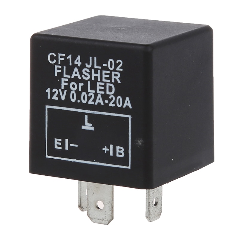 LED INDICATOR FLASHER RELAY REPEATER E.L.B 3PIN CAR MOTORCYCLE: Default Title