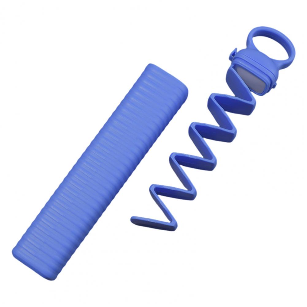 Ice Mold Press-type Ice Lattice Reusable Easy-press Ice Cube Tray with Lid Mini for Freezer Kitchen Supplies: Blue