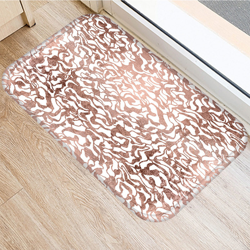 1 st 40*60cm stenrandig marmormönster halkskyddad mocka matta dörrmatta dörrmatta utomhuskök vardagsrum golvmatta matta 48276: 2dd-48276-045