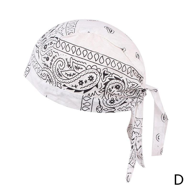 Bomuld hip hop balaclava hat pandebånd til mænd kvinder maske trend udendørs motorcykel headwrap hatte dans  a7 d 0: D