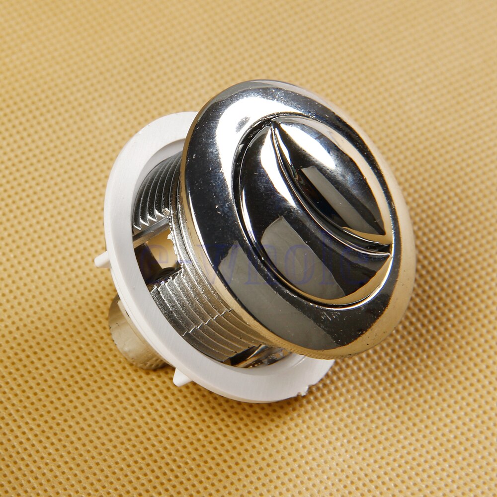 1X WC Toilet Cistern Replacement Plastic Water Tank Push Button Dual Flush DIY Repair Tool With 2 Rods for 38mm Hole