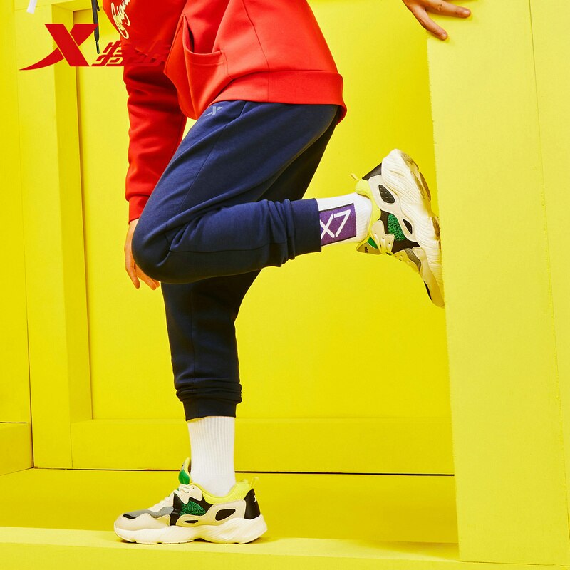 Xtep Mannen Sport Broek Herfst En Winter Been-Knit Comfortabele Casual Broek 881129639341