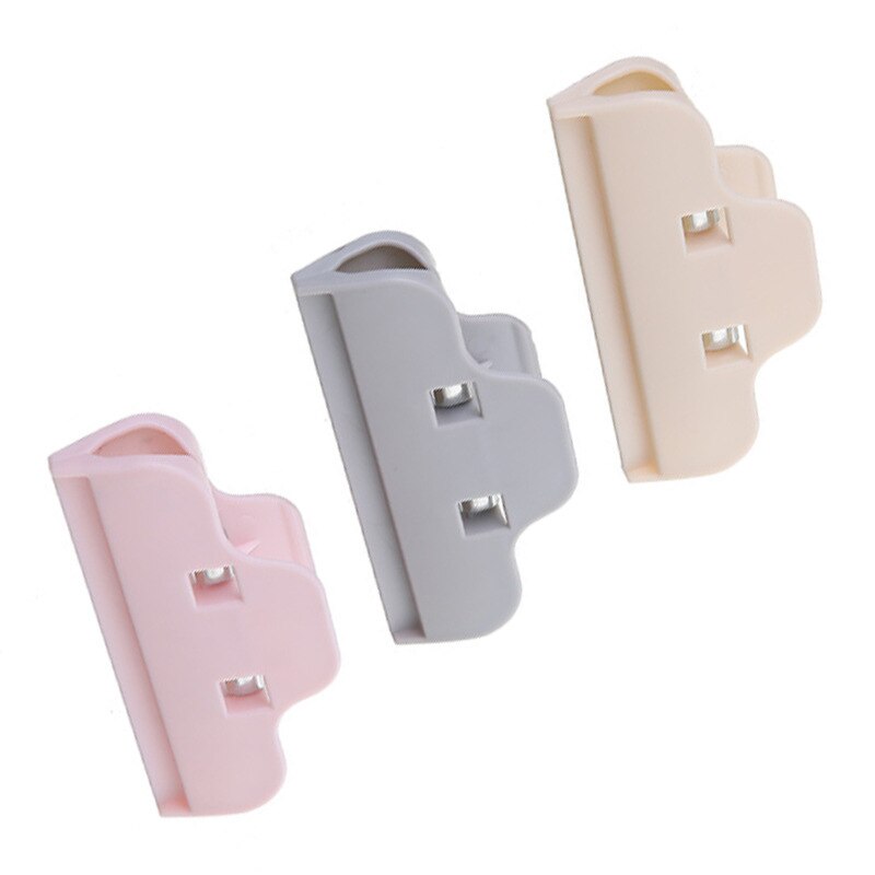 Pinzas selladas para bolsas de comida, Clip portátil para Cocina Casera multifuncional, almacenamiento de aperitivos y pan, herramienta de sellado, 4 Uds.
