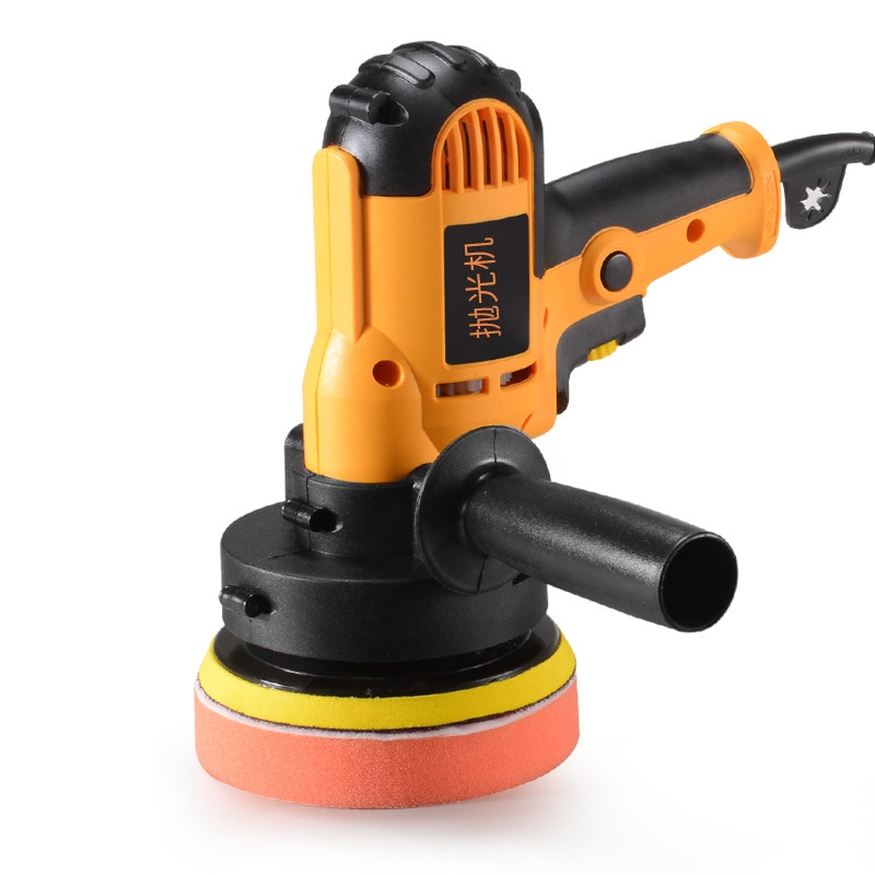 220v 700w bil polermaskine elektrisk auto poler maskine justerbar hastighed slibning voksværktøj med svampepuder 3700r