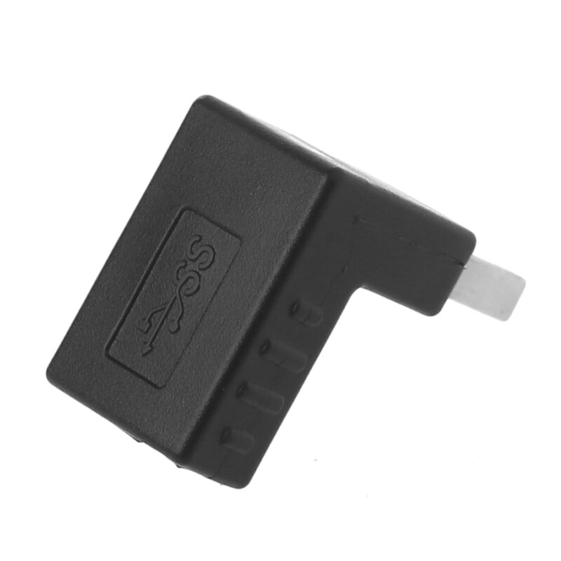 90degree Left Right Angled USB 3.0 A Black Male To Female Connector Adapter For Laptop PC