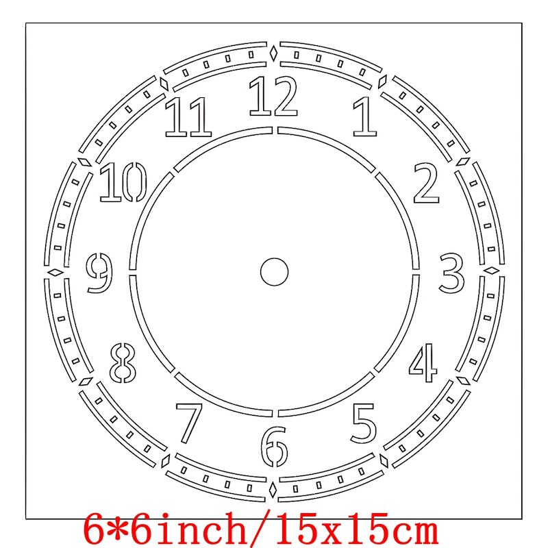 Keep Calm And Love Clock plantilla para álbum de recortes de bricolaje grabador de relieve para tarjetas de papel plantillas artesanales decorativas hechas a mano hoja de dibujo: MB0016D1