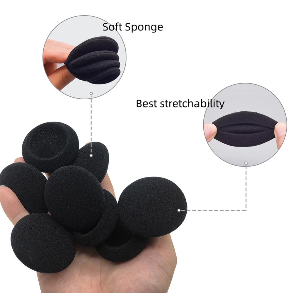 EarTlogis Sponge Replacement Ear Pads for Sennheiser PC230 PC8 PC-230 PC-8 USB Headset Parts Foam Cover Earbud Tip Pillow