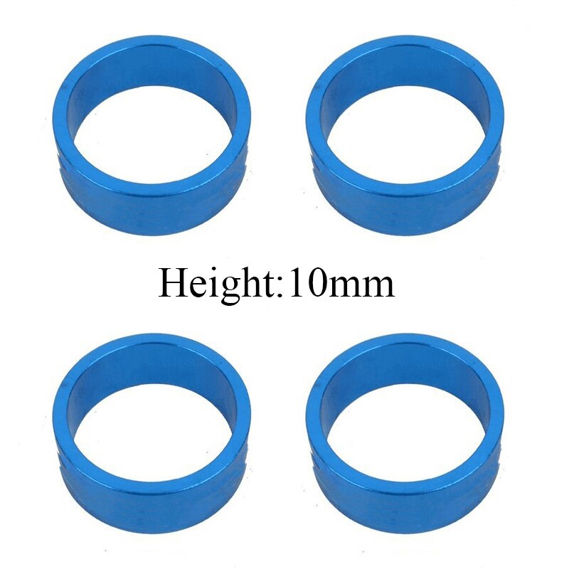 Vástago separador de auriculares de aleación de aluminio y fibra de carbono para bicicletas de montaña, accesorios ultraligeros para bicicletas de carretera y montaña: blue