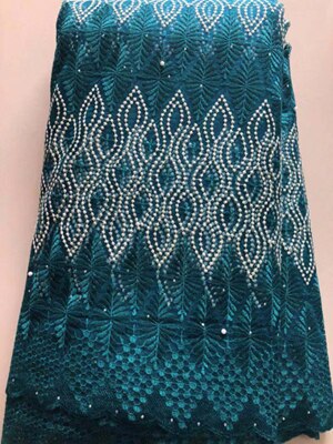 Grønne franske perler netto blonder, afrikansk tyl mesh blonder stof til fest brudekjole 5 yards / lotnigerian yll 3772: Som billede 1