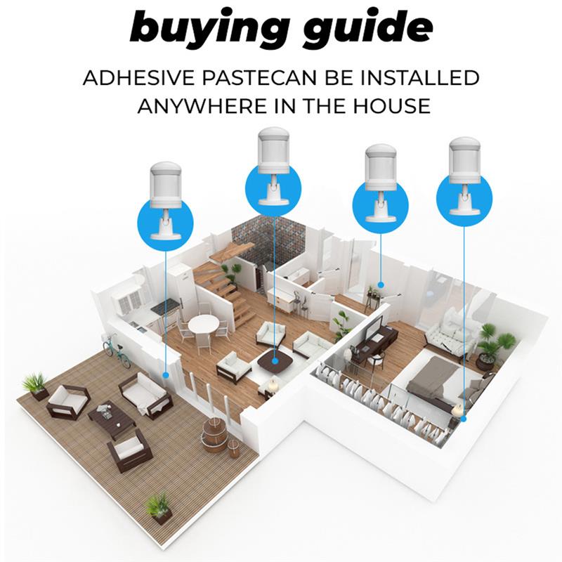 ZigBee Tuya Smart Human Body Sensor Mini Wireless Motion Detector Is Used For Safe Home Alarm System PIR Detector