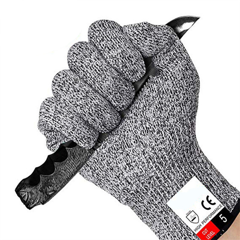 Schnittschutzhandschuhe, sicher, schnittfest, stichfest, Edelstahldraht, Metallgeflecht, Metzger, schützt Fleisch, schnittfeste Handschuhe ANSIA5