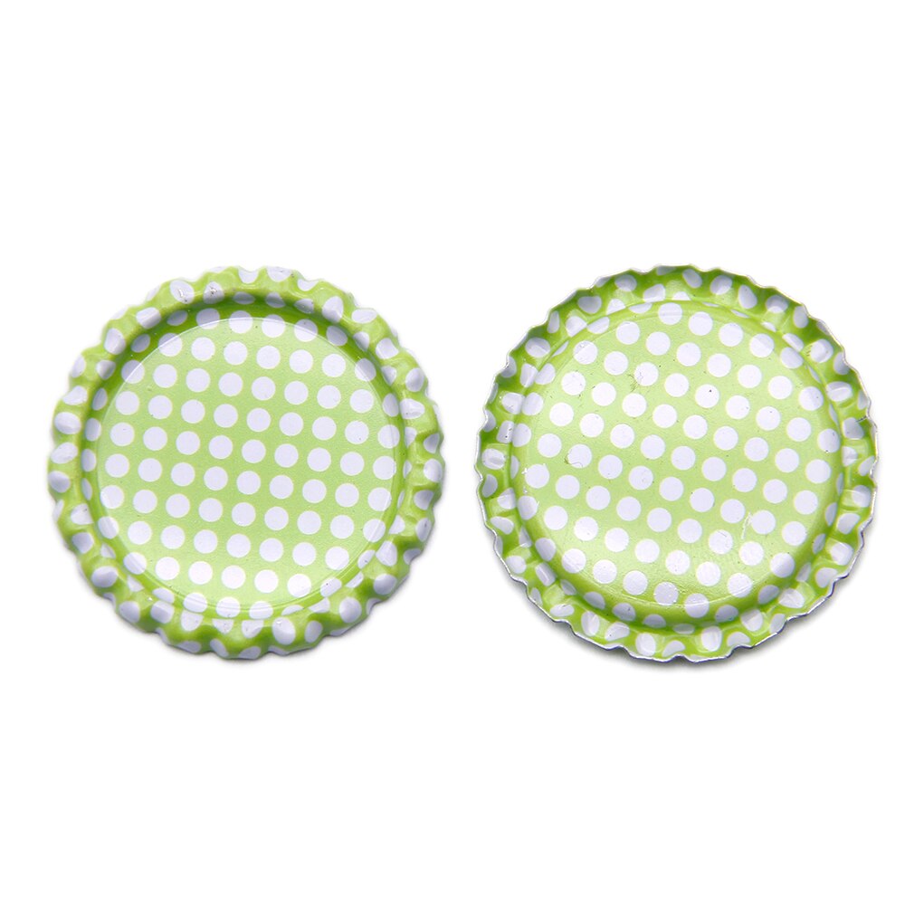 25Pcs Geometrische Patronen Ronde Vorm Fles Cap, DIY Handgemaakte Materialen Voor Maken Projecten, 25Yc2156: 1012897009