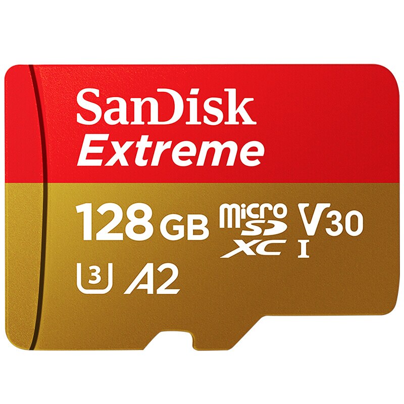 SanDisk karta MicroSD 128GB 256GB 512GB karta pamięci SDHC/SDXC 32GB 64GB karta Class10 TF dla smartfonów drony monitorowanie wideo: Extreme 128GB A2