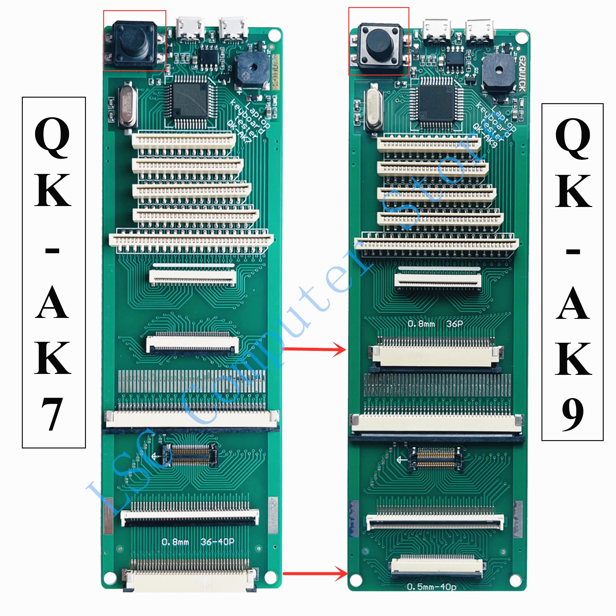 LSC Original QK-AK7 QK-AK9 Laptop Keyboard Tester Testing Device Machine Tool USB Interface With Cable Fast