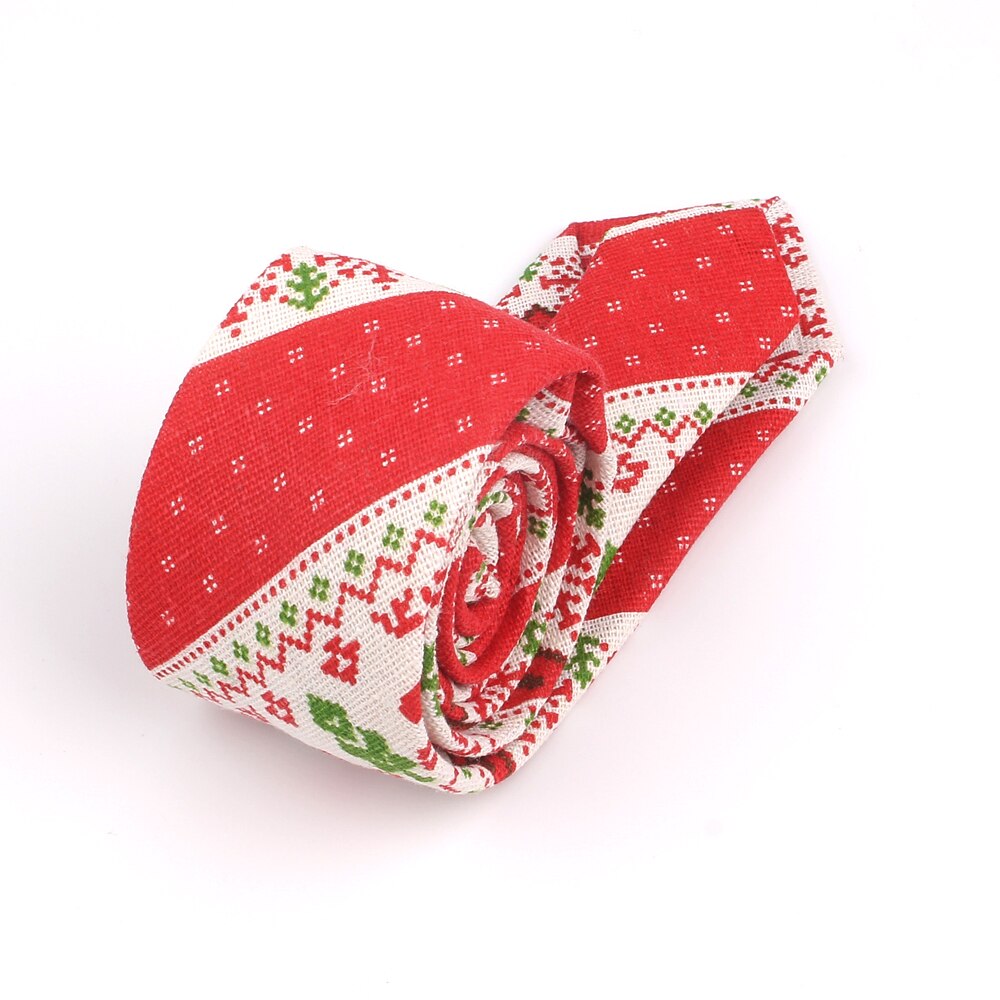 Świąteczny krawat dla mężczyzn wąnarty krawat krawat s na imprezę biznes zwykły moda lniane krawaty krawaty klasyczne garnitury krawaty na prezent