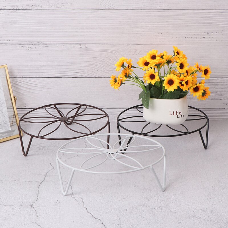 En bois/métal en fer forgé fleur Pot support Basion présentoir jardin plante porte-fleurs balcon décor à la maison support Pot