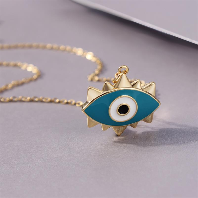 Rvs Turkse Evil Eye Hanger Ketting Ronde Zon Hart Ster Kettingen Vrouwen Sieraden acero inoxidable joyeria mujer