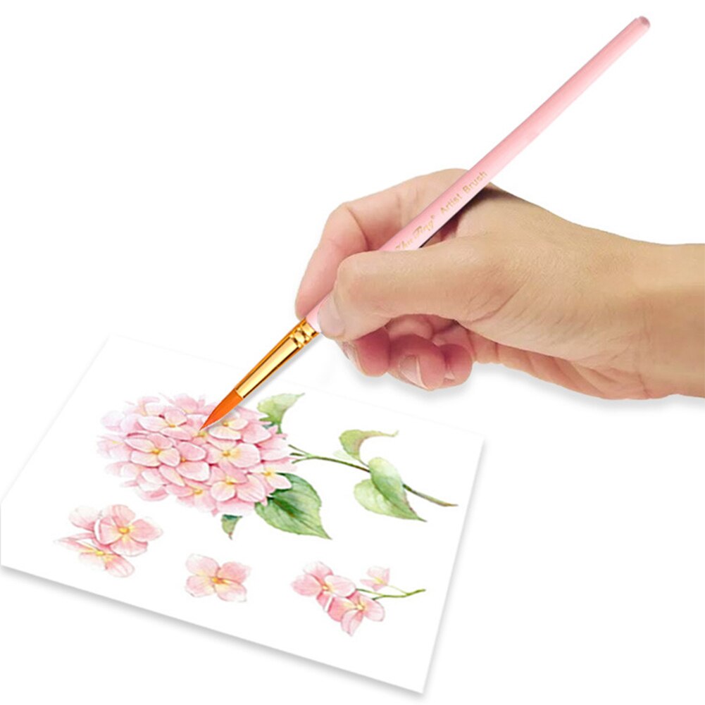 Ensemble de pinceaux de peinture couleur bonbon, 10 pièces, pinceaux d'art pour aquarelle à l'huile acrylique, Kits de peinture professionnels pour artiste, fournitures d'art