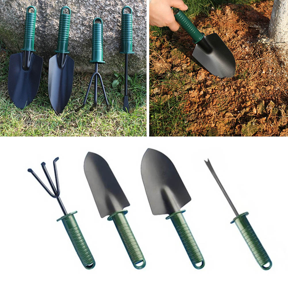 WINOMO 4 stücke Gartengeräte Set Kinder Mini Gartenarbeit Schaufel Kleine Garten Rake und Hand Kelle Mini Indoor Garten Werkzeuge für Pflanzen