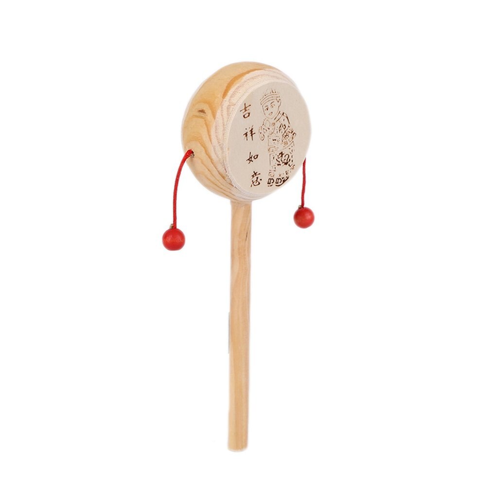 ! Baby Kids Child Wood Rattle Drum Instrument Child Musical Toy Chinese Styles