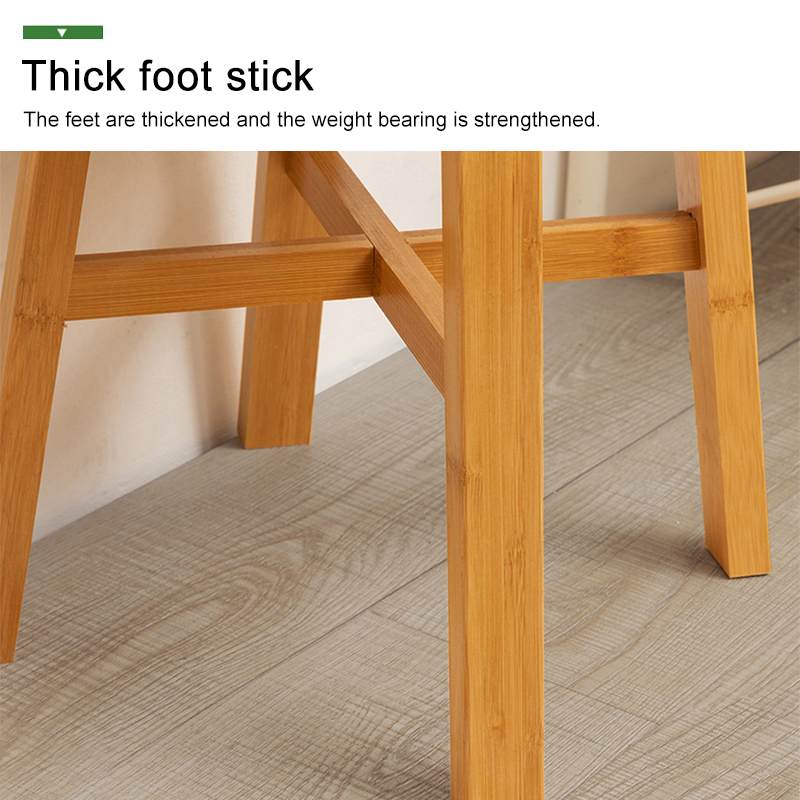 Removable Round Bamboo Shoe Bench Stool Living Room Home Furniture Ottoman Hallway Bench Sofa Tea Table Small Stool Wood Chair
