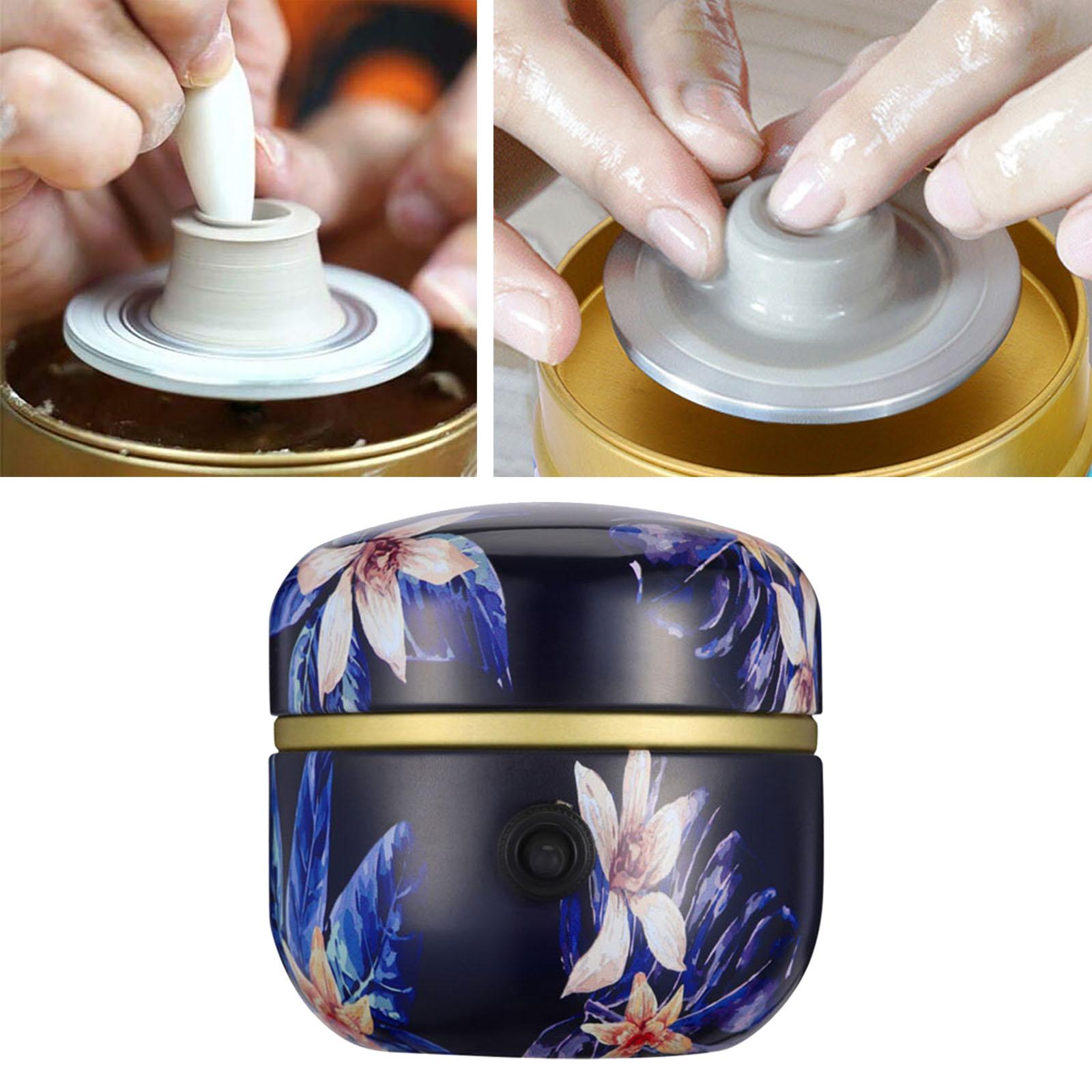 Small Electric Pottery Wheel Forming Machine for Beginners Kids Crafts
