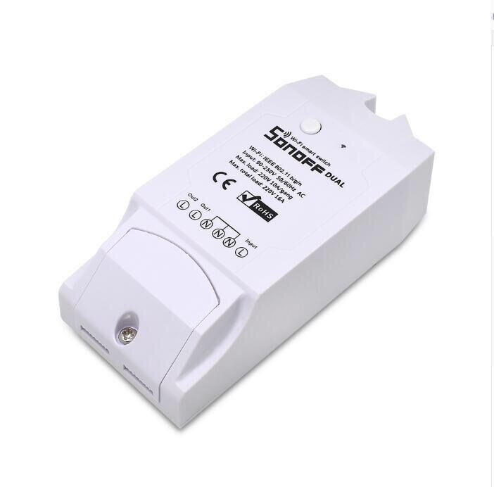 Sonoff Dual R2 Itead Samrthome Draadloze Wifi Schakelaar Diy Module Smart Home Timing Sonoff Schakelaar Compatibel Met Alexa Google Thuis
