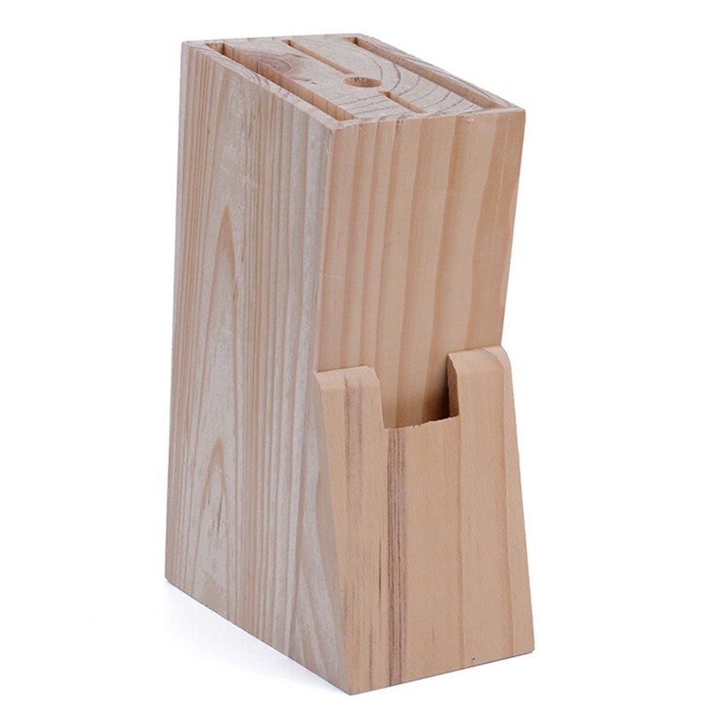 Wood Knife Holder Rest Bamboo Knife Block Stand Knives Storage Scissors Simplicity Style &amp; Reinforcement Kitchen Knive Tool