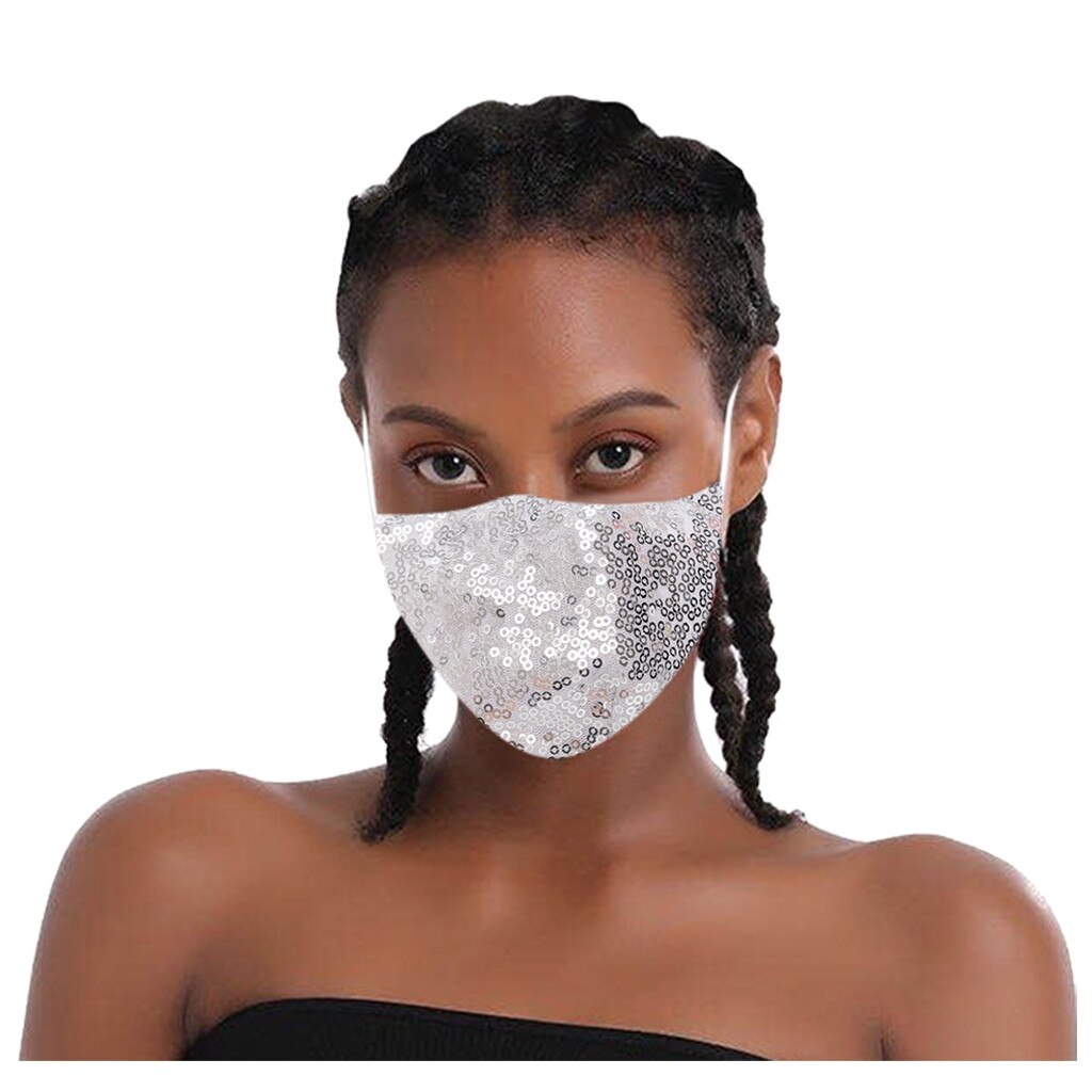 Elastische Leuchtenden Pailletten Masken für Gesicht Frauen Sonnencreme Atmungs Kristall Maskerade Schmuck Maske für Nachtclub tanzen Party 21: J