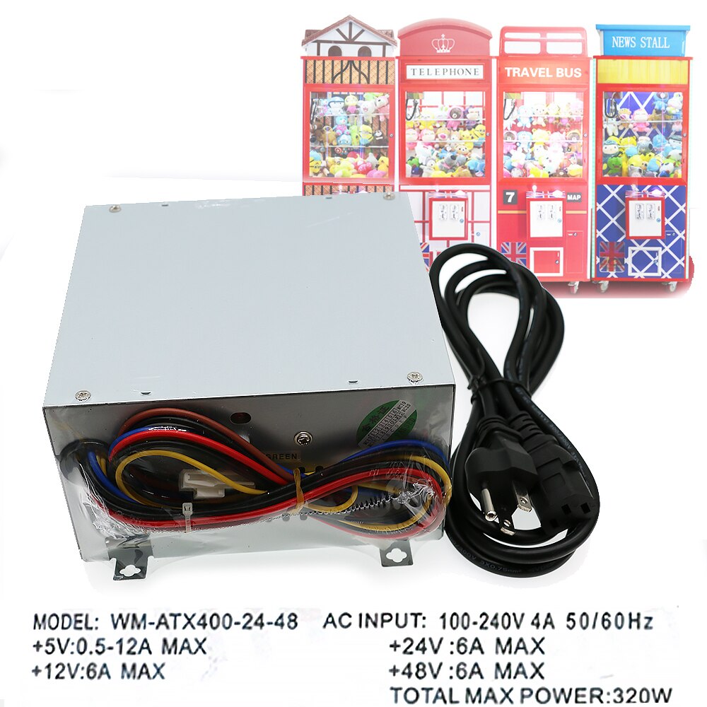 Wangma Voeding Speelgoed Kraan Klauw Game Machine AC100 ~ 240V Voeding Arcade Game Vending Diy Accessoires