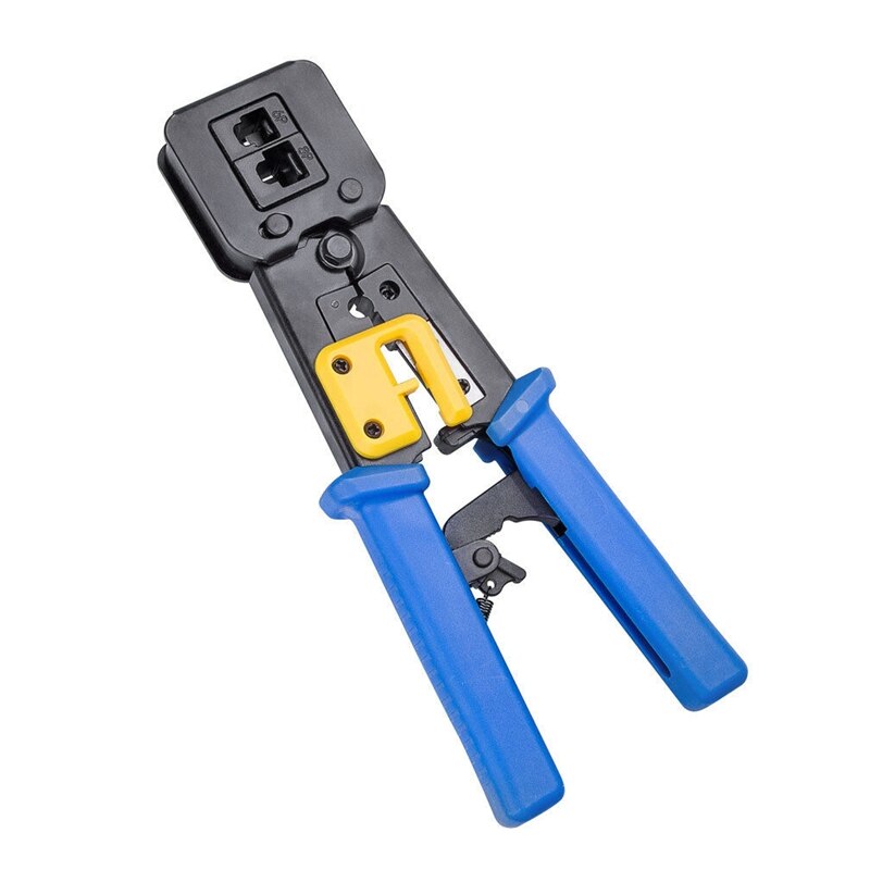 Multi-Function RJ11 RJ45 6P 8P Network Cable Pliers Ethernet Crimping Tool EZ Crystal Head Cable Cutter: Default Title