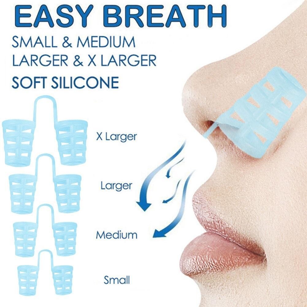 4pcs/set Anti Snore Artifact Nose Clip Snoring Invisible Sleeping Stop Device Snoring Muffler Aid Care Tools Equipments Hea G3V8