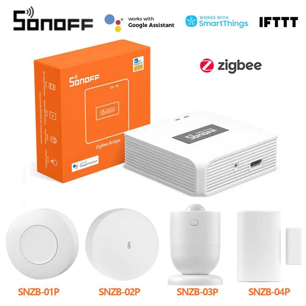 SONOFF Zigbee Bridge / draadloze schakelaar / temperatuur- en vochtigheidssensor / bewegingssensor / draadloze deur-raamsensor Zigbee 3.0