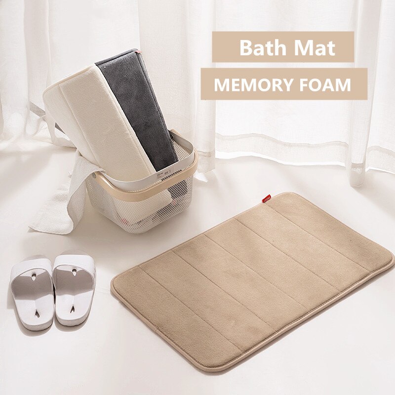 60*40cm Antibacteriële Badmat Badkamer Tapijt Wateropname Tapijt Shaggy Traagschuim Badkamer Mat keuken Vloer sneldrogend